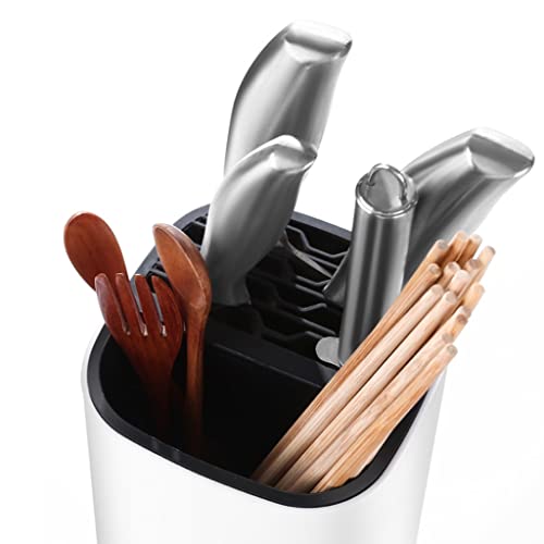 Bloque de cuchillas universal y organizador con drenaje extraíble 8