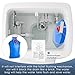 Honeydak 6 Pack Toilet Tank Insert Water Save Conserving Tank Insert 2.3l Blue Toilet Water Saving Storage Containers Flush Replacement Storage Bag for Bathroom, 13 x 8 Inches