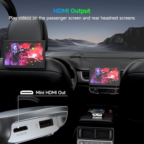 Image of Wireless CarPlay AI Box with OBD2 Scanner, Car Video Streaming Wireless Plug & Play Carplay Adapter for iPhone & Android Auto with ChatGPT, Supports YouTube, Netfilx 256GB Max, HDMI