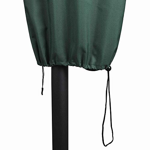Umbrella Covers for 7ft to 11ft Patio Umbrellas, Waterproof and Durable Market Parasol Ourdoor Umbrella Covers with Zipper and Rod