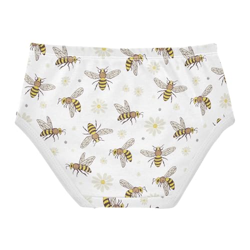 Girls' Underwear Bee Flower Cotton Stretch Comfort Toddler Panties2