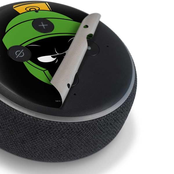 Skinit Decal Audio Skin Compatible with Amazon Echo Dot 3 - Officially Licensed Looney Tunes Marvin The Martian Design