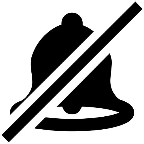 Amazon.com: Mute Sound Icon Decal Sticker (Black, Mirrored), Decal