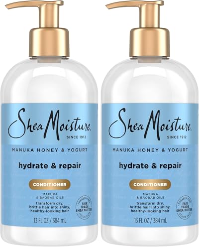 SheaMoisture Hydrate & Repair Conditioner for Damaged Hair Manuka Honey & Yogurt Shea Butter 13 oz (Pack of 2) - image 1