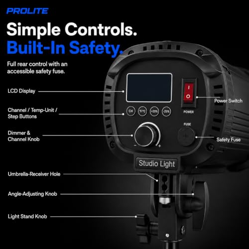 Image of Prolite PL-150W Daylight COB LED Studio Light, 5600K Bowens Mount