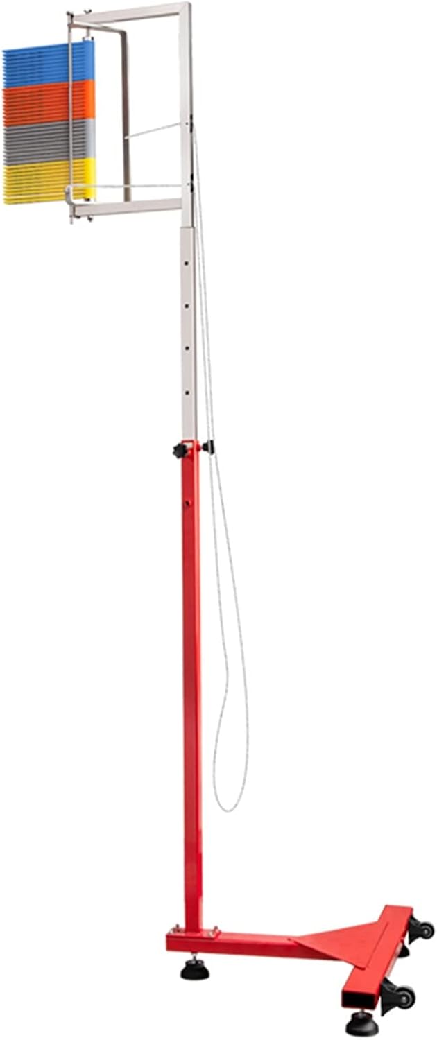 Jump Measurement Tester Floor Standing Vertical Height Exercise Device Measure Stick Pole Tool，Vertical Jump Tester,Heavy Duty Vertical Jump Trainer with Wheels, 7-3.6m Adjustable Jump Teste