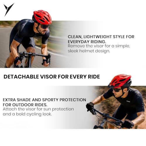 Image of Jaspo Robust Plus Cycling and Skating Helmet for Kids & Adults | 170g Lightweight & Adjustable |Sports Helmet | Quick-Release Buckle & Padded Chin Strap | Ideal for Cycling, Skating & Outdoor Use