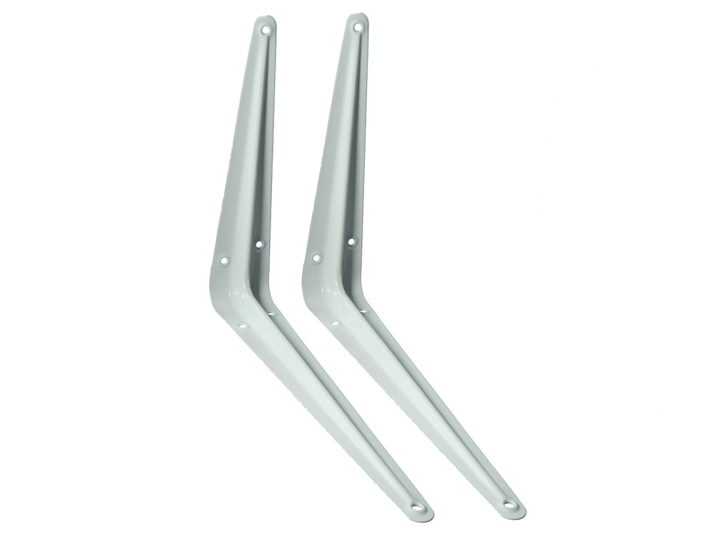 (2 Paar) London Weiß 7 "X 9" Regalhalter Regalträger 175 mm X 225 mm