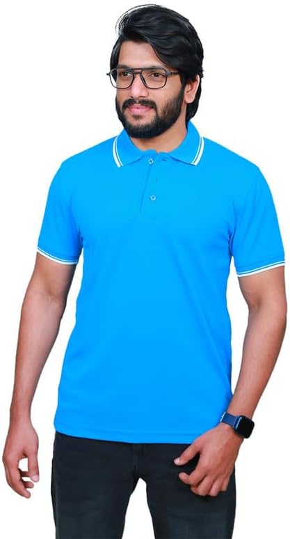 Polo T-Shirt for Men| Teal Blue