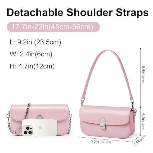 Image of LA FESTIN Small Genuine Leather Purses for Women Designer Shoulder Purse