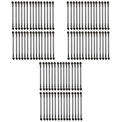 FRCOLOR 3sets Double-sided Makeup Brush Eyeshadow Applicator Flat Brush Mini Size Strong Adhesion 30pcs*3