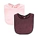 Hudson Baby Unisex Baby Rayon from Bamboo Bib with Waterproof Lining 10pk, Pink Black, One Size