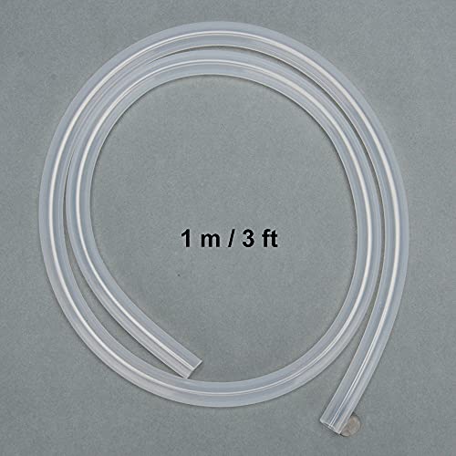 Image of stonylab Silicone Tubing, High Temp Pure Natural Silicone Tube, 7 /16 inch OD 5 /16 inch ID, Highly Elastic and Strong, for Laboratory Use, 3 Feet