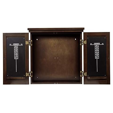 American Legend Traditional Dartboard Cabinet, brown Cover