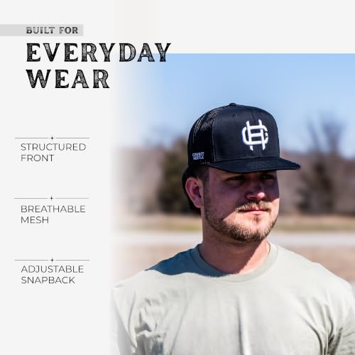 Image of Lane Frost Flat 6-Panel Western Trucker Hats for Men & Women