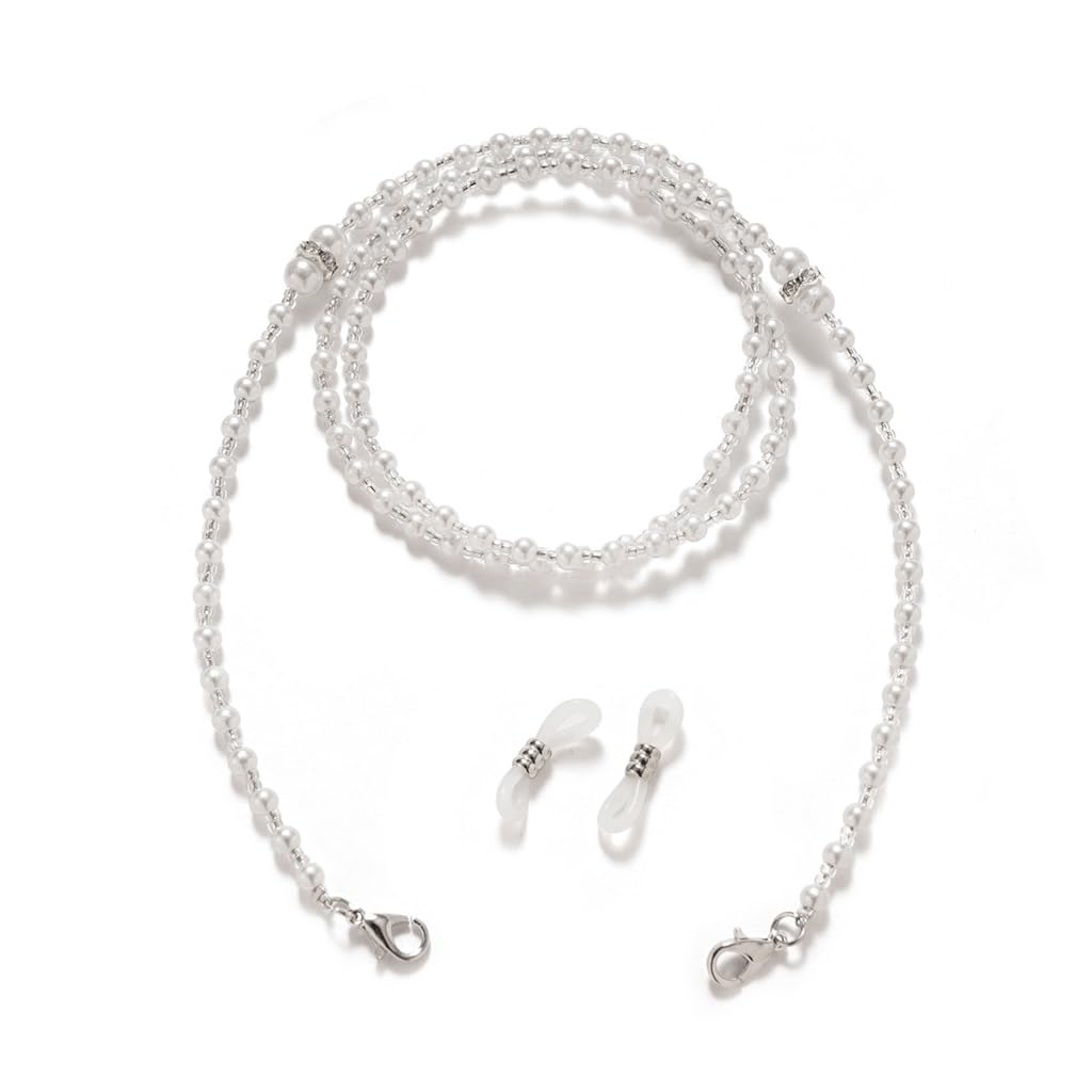 Retro-Brillenkette mit stilvollem Imitations-Diamantperlen-Seil-Masken-Zweck