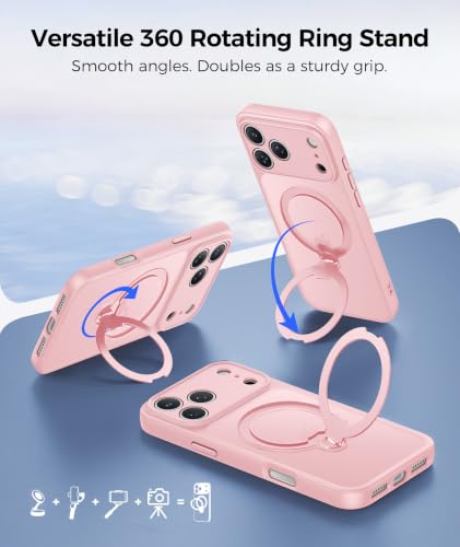 Image of FNTCASE for Phone Pro Case 18 Series /Phone 17 Pro Case with Stand Pink