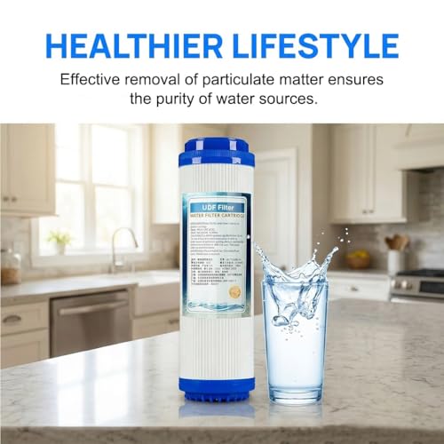 Filtre UDF 10 pouces anti odeur et chlore pour boîtier de filtration à sédiments - 4