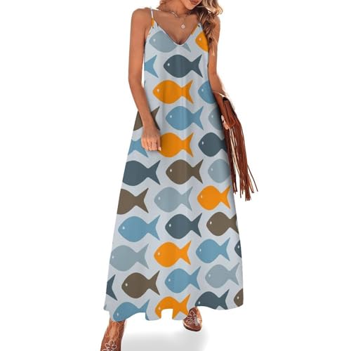 Robe maxi pour voyages sans manches pour rester fraîche tout l'été à la plage