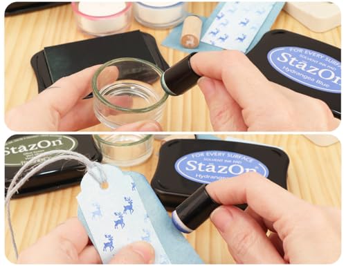 Tsukineko SZ000031 Full-Size StazOn Multi-Surface Inkpad, Jet Black - Thumbnail 4