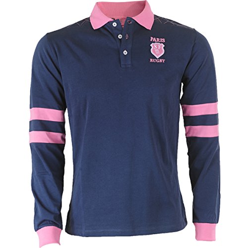 Stade Français Paris - Polo adulte manches longues - Vêtement Stade Français Paris - pour homme - Polo sport pour supporter club de rugby