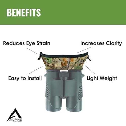 Image of Slicker Bino Bandit - Blocks Glare, Improves Visual Acuity and Reduces Eye Fatigue. FITS All Binoculars, Vanish Snow