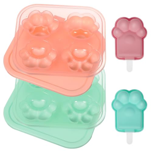 Moldes de Hielo Garras de Gato OUNONA 4 Pzs con Tapa miniatura 1