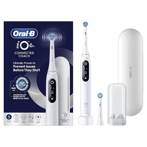 Oral-B Spazzolino Elettrico Ricaricabile iO 6N, Sensore di Pressione, Display Interattivo,...