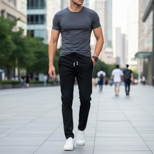 Image of Track Pants for Mens || Joggers for Mens || Men's Sports Regular Fit Polyester Track Pant with Two Side Zipper Pockets (TP20 Single Pack of 1)