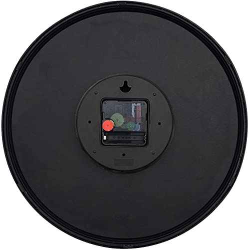 Image of TEKCOOL Plastic Digital Wall Clock 12 inch Silent Quartz Decorative Non-Ticking Classic Clock Battery Operated Round Easy to Read for Room /Home /Kitchen /Bedroom /Office /School- (White Black);