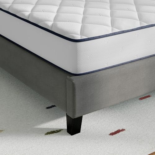 Image of Novilla 8 Inch Full Size Mattress, Foam and Spring Hybrid Full Mattress|Medium Support, CertiPUR-US Certified Foam & Steel Coils, Durable Design, Guest & Youth Bedroom, Eco-Friendly Packaging