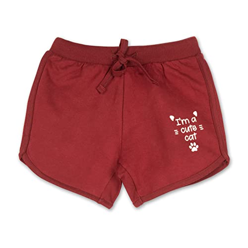 Image of Real Basics Premium Cotton Shorts for Girls - Regular Fit Printed Girl Shorts (Pack of 1)