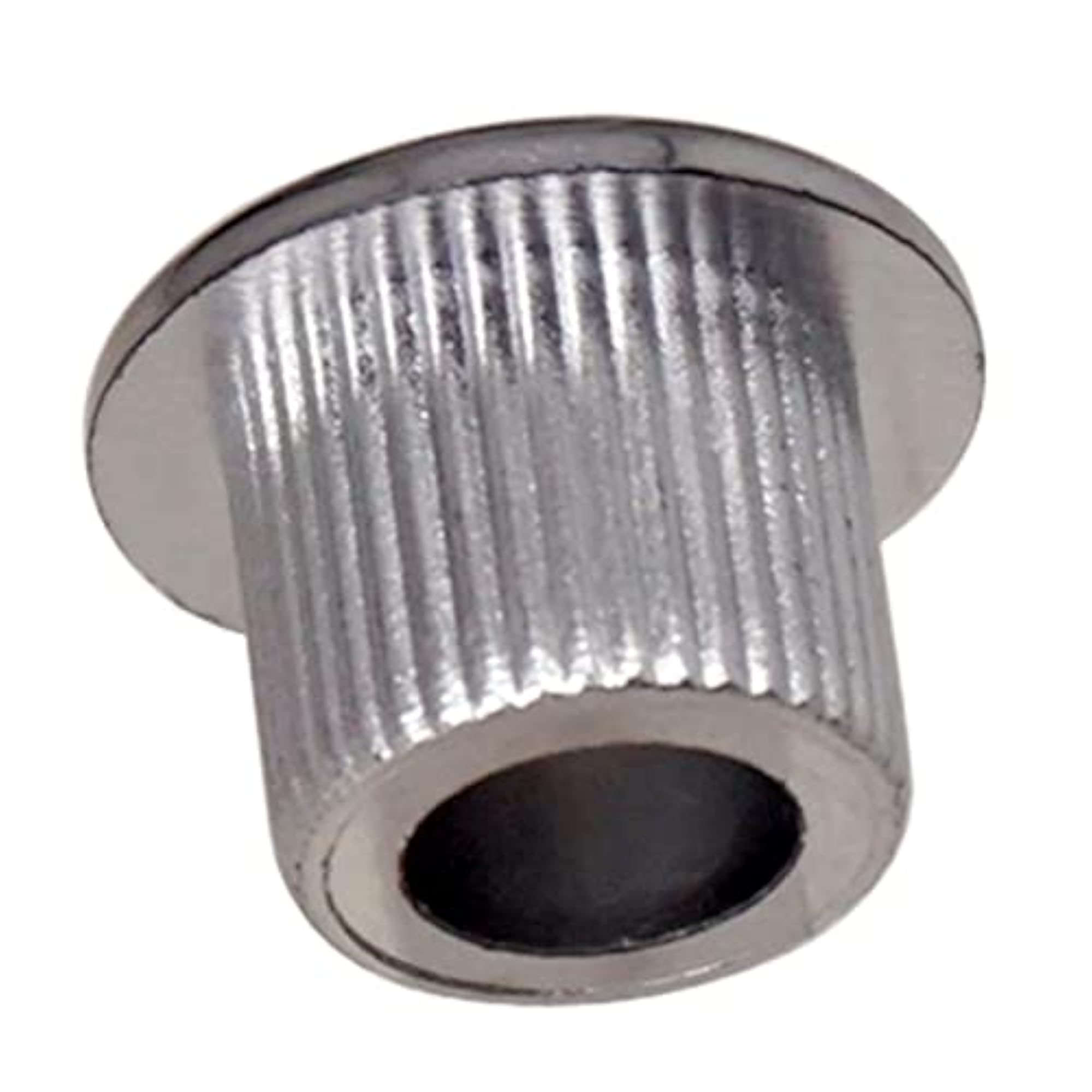 6X Chrome Guitar Tuner Bushings with Screws, Silver