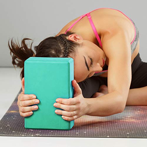 image for Matymats Yoga Blocks 2 Pack High Density Supportive EVA Foam Blocks fo