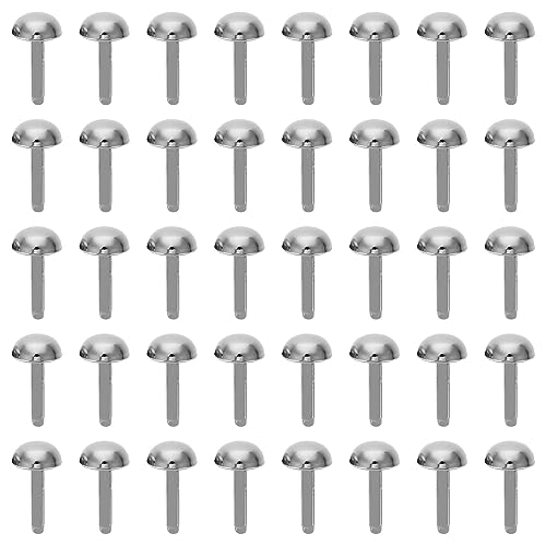 OSALADI 50Pcs Decorative Two Legged Nails for DIY Crafts Durable Mini Brads for Suitcase and Shoulder Bag Rivets for Creative Projects and Handicrafts
