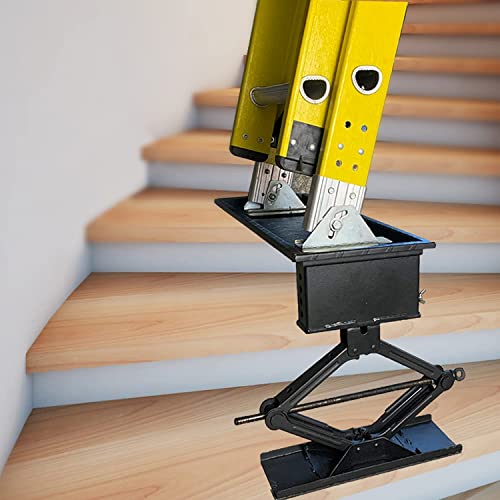 Sidasu 25" X7.8"Extension Ladder 8.5-23.5" Adjustable Height Range Ladder Stabilizer Black Ladder Platform Heavy Duty Ladder Work Stand System Accessories Holds Up To 500Lbs #TOP8