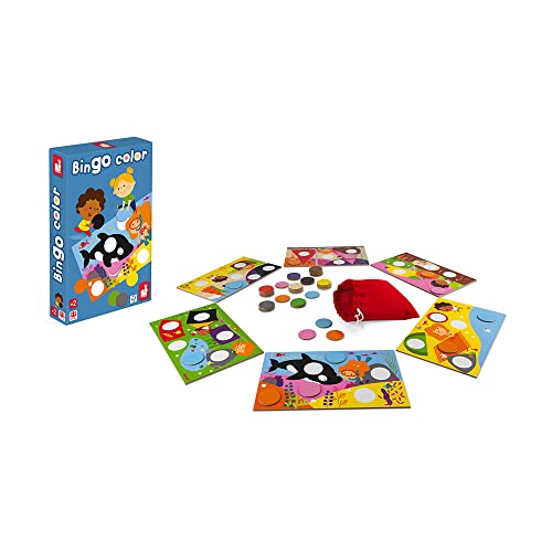 Janod J02693 Wood/Cardboard Bingo Color Matching Game – Image 8