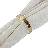Servilletero Hebilla Servilleteros 2-12 Piezas, Hebilla De Servilleta De Lujo Golden Torus, Anillo De Tela De Boca De Aleación De Decoración del Hogar De Moda (Color : Gold, S : 4cm*2)