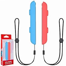 QXWPBV Joy-Con Wrist Strap Set for Switch, Controller Lanyard Attachments, Red & Blue 2-Pack