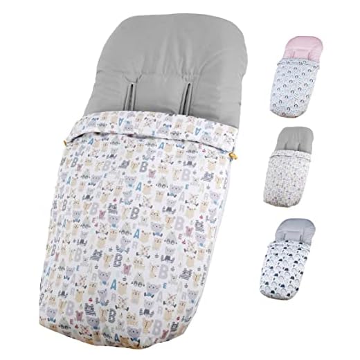 TRIMATT Saco Silla Paseo Universal - Uso como Saco en Invierno o como Funda de Silla en Verano - Hecho en España Color ABECEDARIO