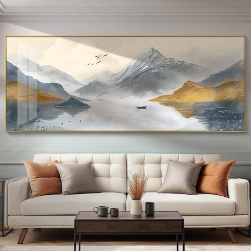 Peinture encre décoration maison pour habiller un mur vide sans cadre