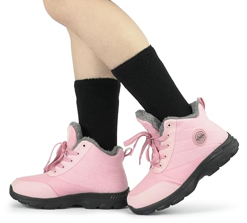 Image of BomKinta Women Thermal Socks - Thick Boot Sock Warm Winter Crew Socks - Cozy Soft Christmas Socks Size 5-10