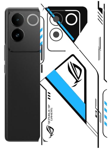 Image of AtOdds - Full Body Back Screen Guard Protector Film - Lamination Wrap Skin Sticker Compatible with IQOO Z7 PRO (5G) | Scratchproof Matte Finish (RogBlue)