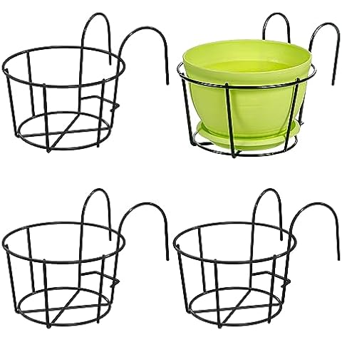Leoenir Round Hanging Railing Planters Cover