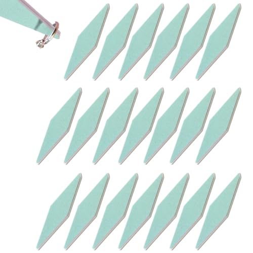 FJYXCHENXM Pack of 20 Scratch Removal Silver Polishing Sticks, Double-Sided Sanding Sticks Sponge Sticks Jewelry Sanding Tools Jewellery Cleaning Tools for Gold, Rose Gold, Copper, Brass