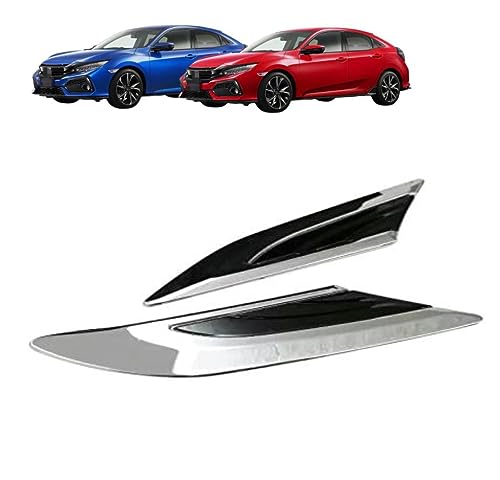 【Car Power】For CIVIC 2017年〜2020 シビック ダミーダクト エアロパーツ フェンダー用 2個 エアインテーク フェンダーダクト フェンダー ボンネット 汎用