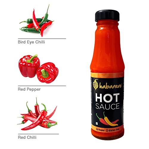 Image of Habanero Hot chilli Sauce |Gluten Free | Vegan and Natural Ingredients (185 grams) Habanero Hot chilli Sauce l Gluten Free | Vegan and Natural Ingredients (100 grams) Enjoy with Fried Rice, Burger,Noodles,Nachos, Momos |