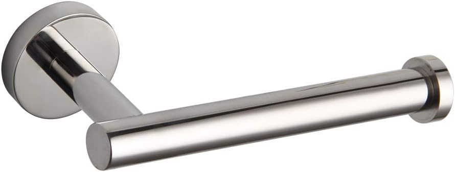 GERZ SUS 304 Stainless Steel Toilet Paper Roll Holder Paper Towel Dispenser Tissue Hanger Wall Mounted Polished Chrome - Amazon product rated Grade A