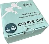 YBK Tech Euro-Stil Knochenporzellan Tasse & Untertasse Set, 200ml Kaffee Tasse für Home Küche Hochzeit (Leopardenmuster)