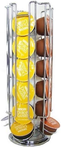D2B New 24 Rotating Capsule Coffee Pod Holder Tower Stand Rack for Dolce Gusto